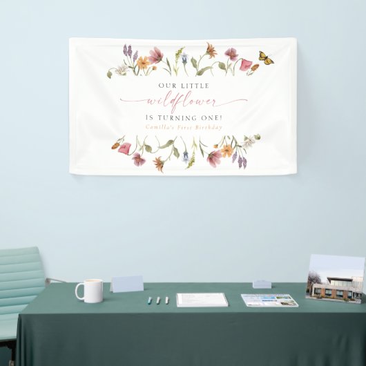 CAMILLA Kleine Wildblume einen Geburtstag Banner (Messeveranstaltung)