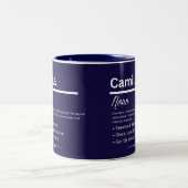 Camilla Personalized Girl Name Meaning Coffee Mug Zweifarbige Tasse (Mittel)