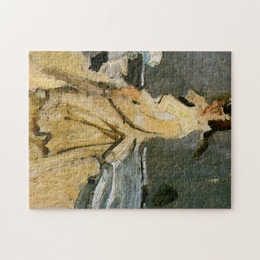 Camille am Strand Monet Fine Art Puzzle (Horizontal)