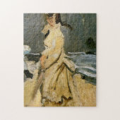 Camille am Strand Monet Fine Art Puzzle (Vertikal)