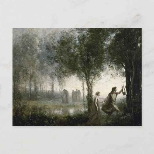 Camille Corot - Orpheus Leading Eurydice Postkarte (Vorderseite)