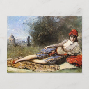 Camille Corot - sizilianische Odalisque Postkarte