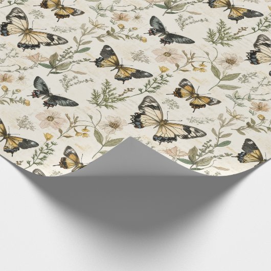 Camille - Dark Academia Geschenkpapier (Ecke)