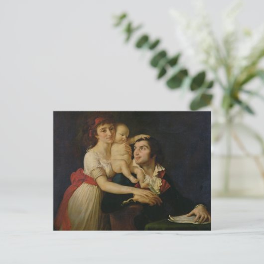 Camille Desmolins Ehefrau Lucile und ihre Postkarte (Stehend Vorderseite)