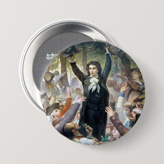 Camille Desmolins von Felix-Joseph Barrias Button (Vorne & Hinten)