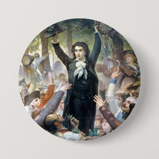 Camille Desmolins von Felix-Joseph Barrias Button (Vorderseite)