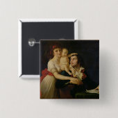 Camille Desmoulins seine Ehefrau Lucile und ihr Button (Vorne & Hinten)