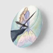 Camille Grimshaw At Rest Clock Runde Wanduhr (Winkel)