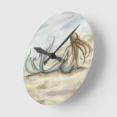 Camille Grimshaw Seaside Mermaid Clock Runde Wanduhr (Winkel)