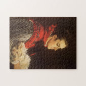 Camille mit dem kleinen Hund Monet Fine Art Puzzle (Horizontal)