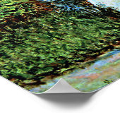 Camille Monet and Child in Artist's Garden Poster (Ecke)