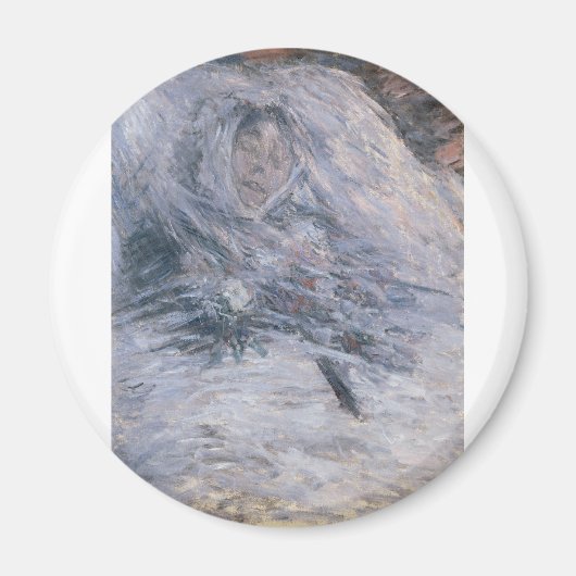 Camille Monet auf ihrem Sterbebett (1879) Magnet (Vorne)