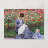 Camille Monet Child Garden Argenteuil Postkarte (Vorderseite)