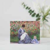 Camille Monet Child Garden Argenteuil Postkarte (Stehend Vorderseite)
