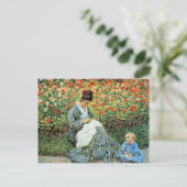 Camille Monet & Child Mother Day Postkarte (Stehend Vorderseite)