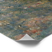 Camille Monet im Garten Argenteuil Poster (Ecke)