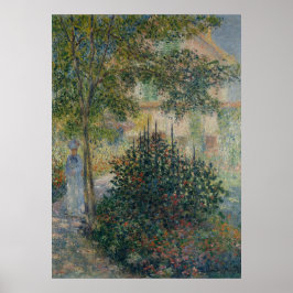 Camille Monet im Garten Argenteuil Poster
