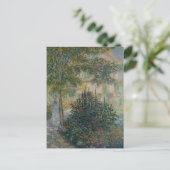 Camille Monet im Garten Argenteuil Postkarte (Stehend Vorderseite)