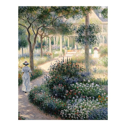 Camille Monet im Garten in Argentinien Fotodruck (Vorne)