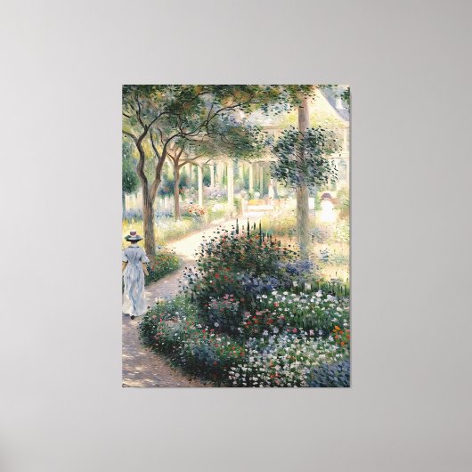 Camille Monet im Garten in Argentinien Leinwanddruck (Vorderseite)