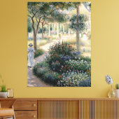 Camille Monet im Garten in Argentinien Leinwanddruck (Insitu (Wohnzimmer))