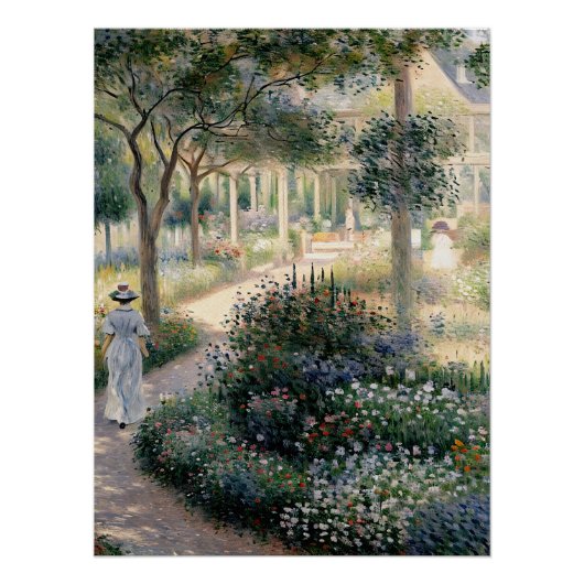 Camille Monet im Garten in Argentinien Poster (Vorderseite)