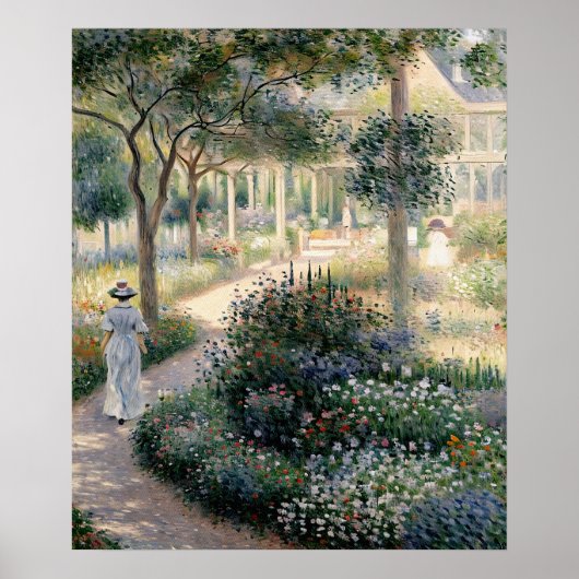 Camille Monet im Garten in Argentinien Poster (Vorne)