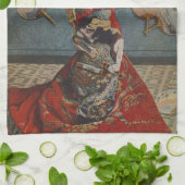 Camille Monet in japanischem Kostüm von Claude Mon Geschirrtuch (Gefaltet)