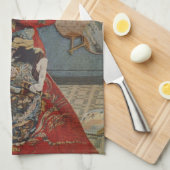 Camille Monet in japanischem Kostüm von Claude Mon Geschirrtuch (Viertel Falte)