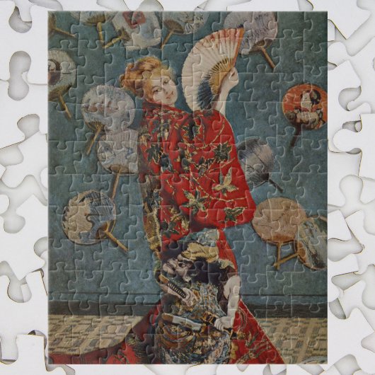 Camille Monet in japanischem Kostüm von Claude Mon Puzzle