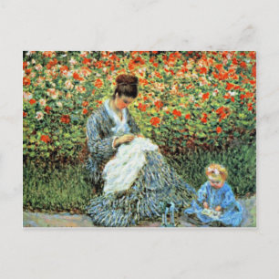 Camille Monet & Kind zum Muttertag Postkarte