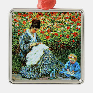 Camille Monet und Child Ornament Aus Metall