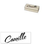 Camille Name dekorative Skripte Schriftart Buchsta Gummistempel (Stempel)