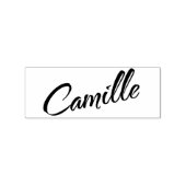 Camille Name dekorative Skripte Schriftart Buchsta Gummistempel (Prägung)