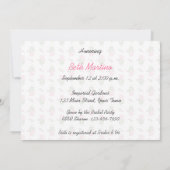 Camille Pink Bridal Tee Einladung (Rückseite)