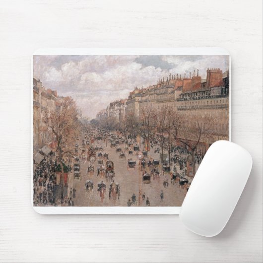 Camille Pissaro - Boulevard Monmartre Paris 1897 Mousepad (Mit Mouse)