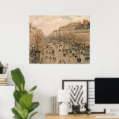 Camille Pissaro - Boulevard Monmartre Paris 1897 Poster (Heimbüro)