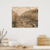 Camille Pissaro - Boulevard Monmartre Paris 1897 Poster (Küche)