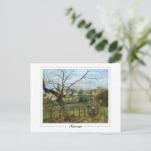 Camille Pissarro #219 - Fine Art Postcard Postkarte (Stehend Vorderseite)