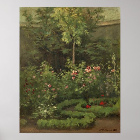 Camille Pissarro A Rose Garden Poster (Vorne)