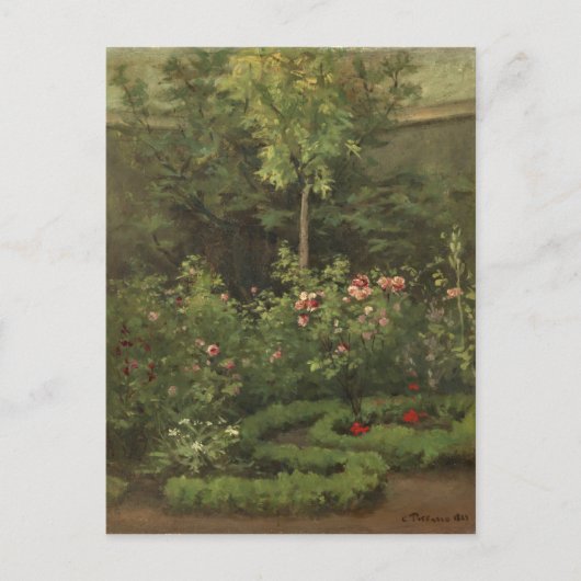 Camille Pissarro A Rose Garden Postkarte (Vorderseite)