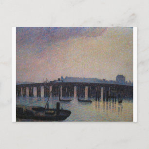 Camille Pissarro - Alte Chelsea-Brücke 1871 London Postkarte