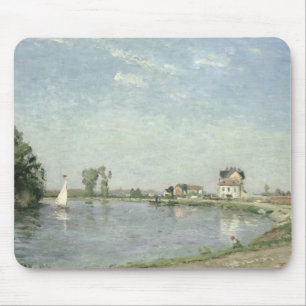 Camille Pissarro   am Rand des Flusses, 1871 Mousepad