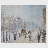 Camille Pissarro - Äußere Boulevards, Schneeeffekt Geschenkpapier (Flach)