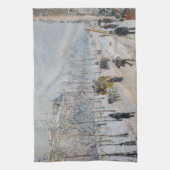 Camille Pissarro - Äußere Boulevards, Schneeeffekt Geschirrtuch (Vertikal)