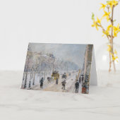 Camille Pissarro - Äußere Boulevards, Schneeeffekt Karte (Gelbe Blume)