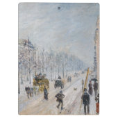 Camille Pissarro - Äußere Boulevards, Schneeeffekt Klemmbrett (Rückseite)