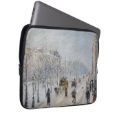 Camille Pissarro - Äußere Boulevards, Schneeeffekt Laptopschutzhülle (Vorne Rechts)