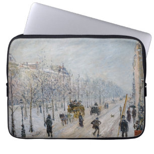 Camille Pissarro - Äußere Boulevards, Schneeeffekt Laptopschutzhülle