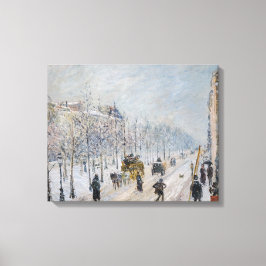 Camille Pissarro - Äußere Boulevards, Schneeeffekt Leinwanddruck